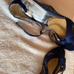 Kenneth Cole Reaction Dark Blue Wedge Sandals